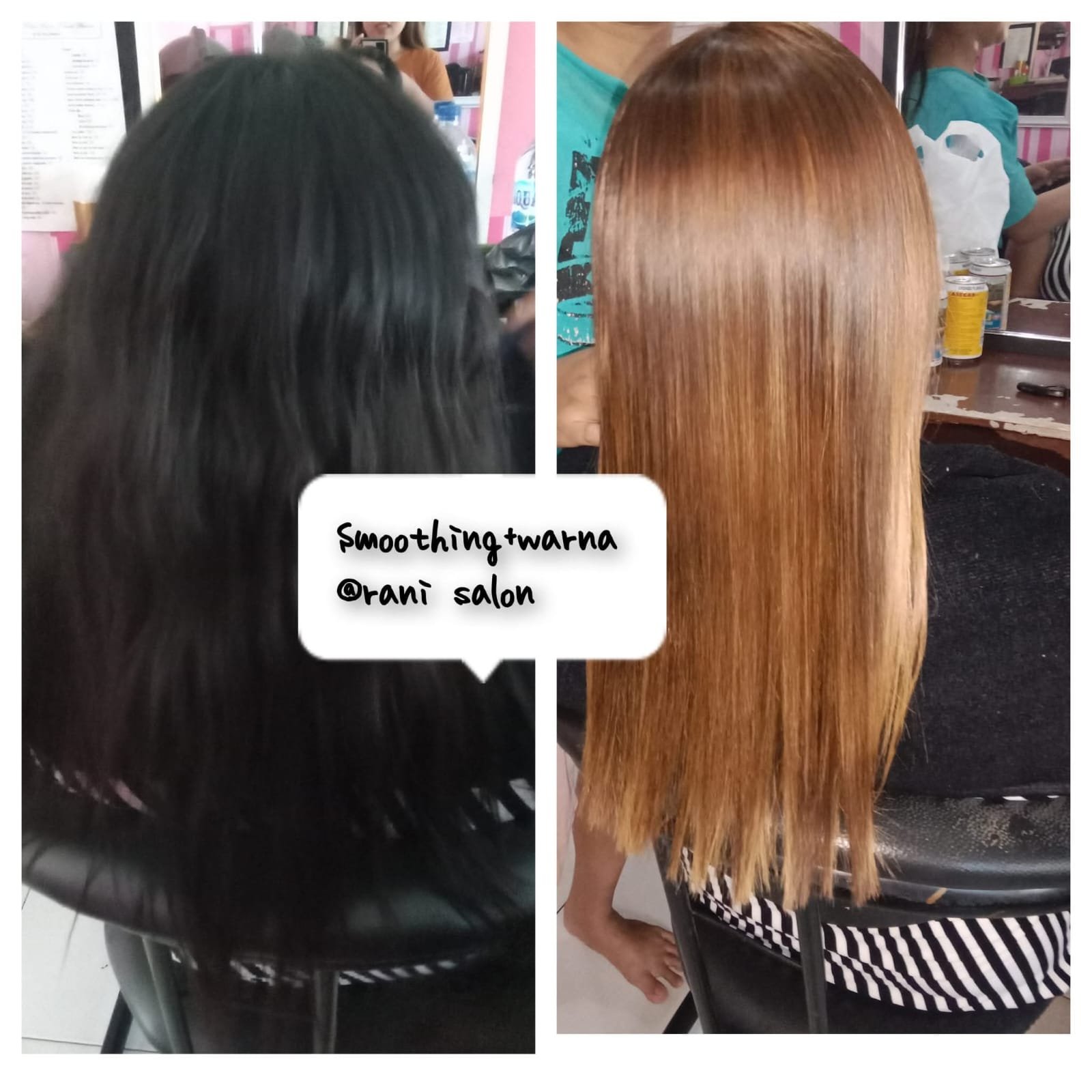 Hasil Perawatan Pewarnaan Rambut